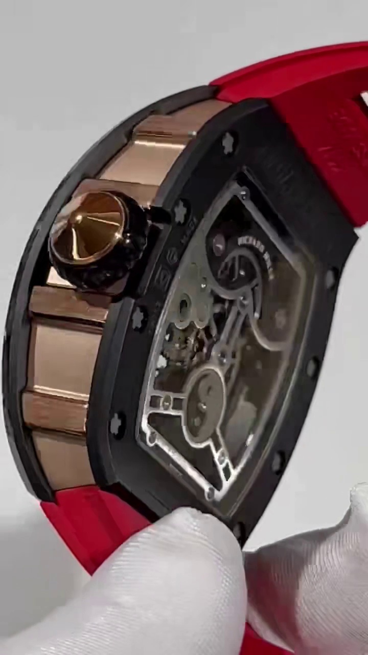 Replica Richard Mille RM S10 Koi Red Strap Super Clone | Swiss Carbon Fiber Men's Watch - Image 6