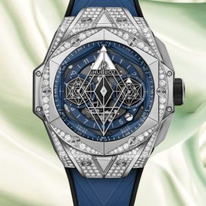 Best Swiss AAA Replica Hublot Big Bang 418.NX.5107.RX.1604.MXM20 - 45mm Blue Rubber