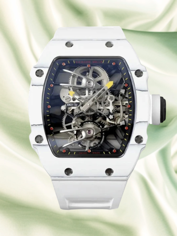 Swiss Craftsmanship Replica Richard Mille RM 27-02 Nadal White | 47.77mm Super Clone